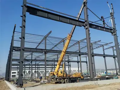 Construction process of steel structure carports